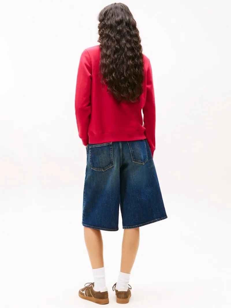 Tommy Jeans Pullover & Sweatshirts*TJW REG S FLAG CREW ruby rhubarb