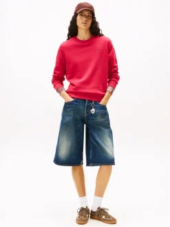 Tommy Jeans Pullover & Sweatshirts*TJW REG S FLAG CREW ruby rhubarb