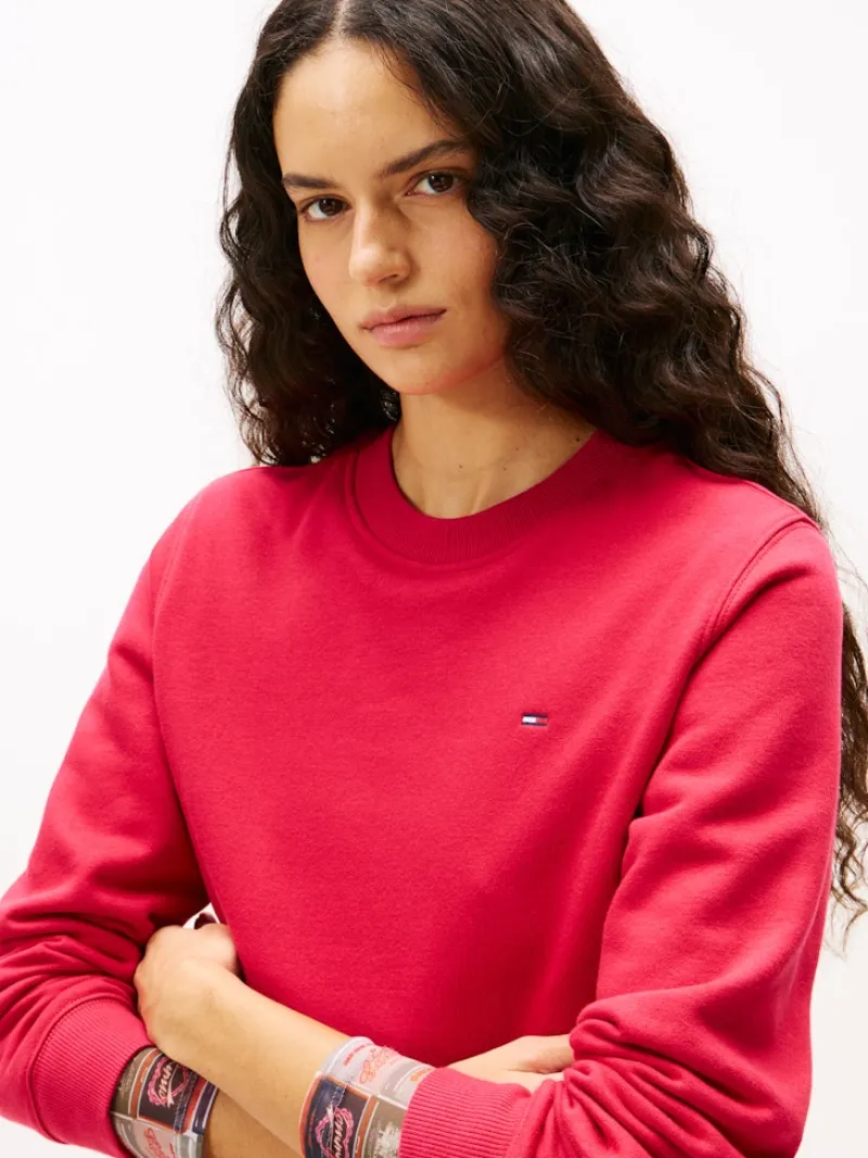 Tommy Jeans Pullover & Sweatshirts*TJW REG S FLAG CREW ruby rhubarb