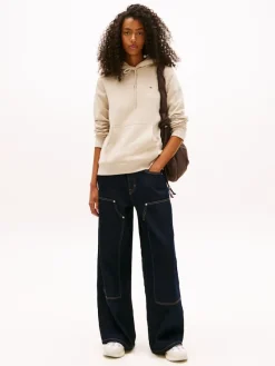 Tommy Jeans Pullover & Sweatshirts*TJW REG S FLAG HOODIE gulf sand