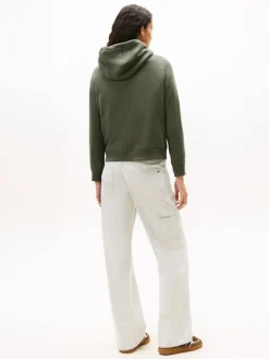 Tommy Jeans Pullover & Sweatshirts*TJW REG S FLAG HOODIE pewter green