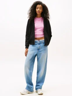 Tommy Jeans Pullover & Sweatshirts*TJW REG S FLAG ZIP THRU Black