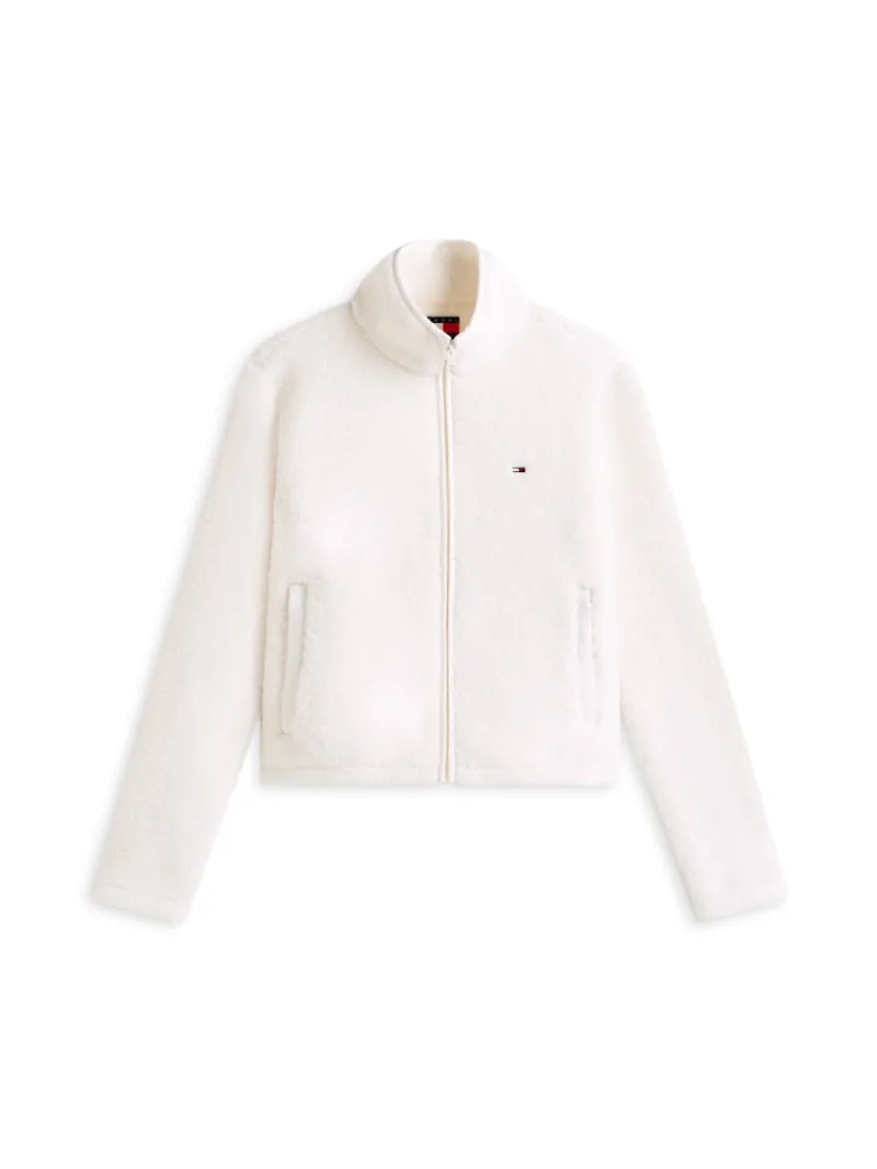 Tommy Jeans Pullover & Sweatshirts*TJW REG SH S-FLAG TEDDY ZIP THRU ancient white