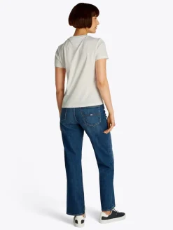 Tommy Jeans Shirts*TJW REG TJ BUBBLE TEE ecru