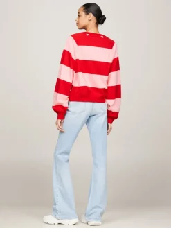 Tommy Jeans Pullover & Sweatshirts*TJW RLX LETTERMAN STRP CREW EXT tickled pink - multi