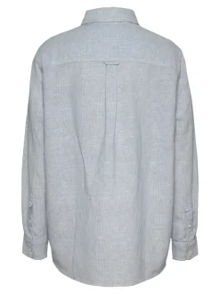 Tommy Jeans Blusen*TJW RLX LINEN SHIRT colorado blue - stripe