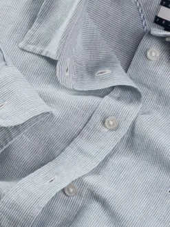 Tommy Jeans Blusen*TJW RLX LINEN SHIRT colorado blue - stripe