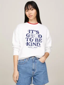 Tommy Jeans Pullover & Sweatshirts*TJW RLX NOVELTY 1 CREW white