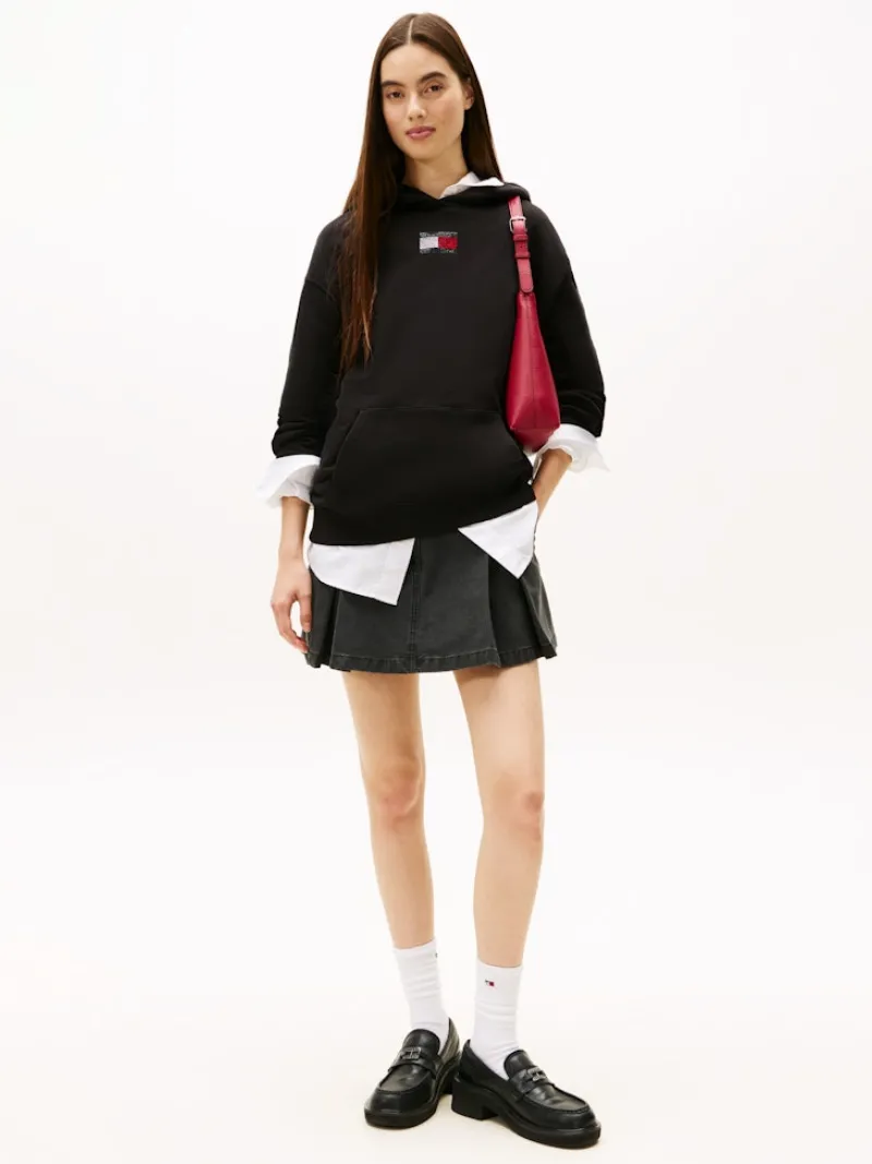 Tommy Jeans Pullover & Sweatshirts*TJW RLX PARTY FLAG HOODIE EXT Black