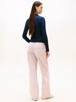 Tommy Jeans Shirts*TJW SLIM ESSENTIAL RIB LS POLO dark night navy