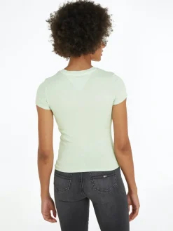 Tommy Jeans Shirts*TJW SLIM FLWR PWR 2 TEE opal green