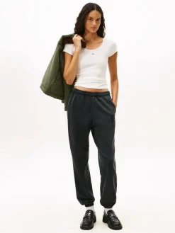 Tommy Jeans Shirts*TJW SLIM IRREGULAR RIB SS ecru