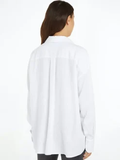 Tommy Jeans Blusen*TJW SP OVR LINEN SHIRT white