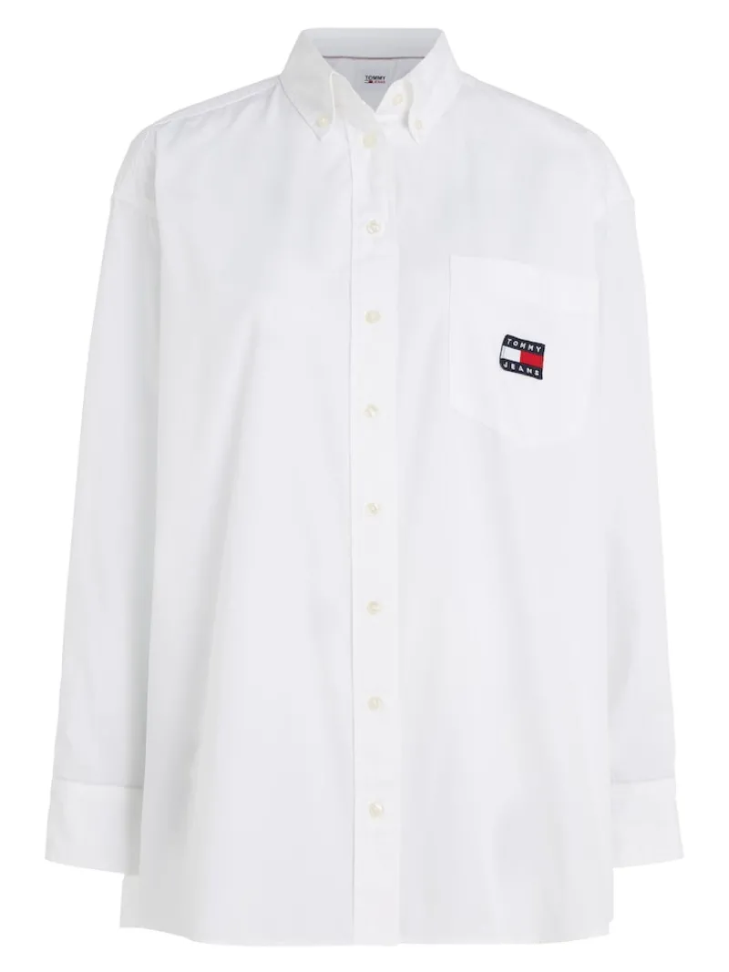 Tommy Jeans Blusen*TJW SUPER OVERSIZED SHIRT white
