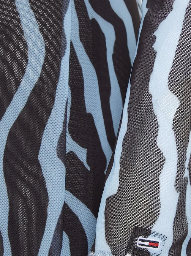 Tommy Jeans Kleider*TJW ZEBRA MAXI KNIT DRESS zebra aop