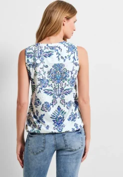 Cecil Shirts*Top mit Burn Out Ornament vanilla white