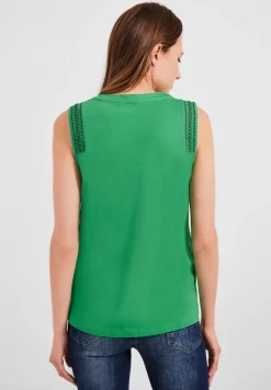 Cecil Shirts*Top mit Smockdetails fresh green
