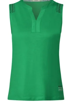 Cecil Shirts*Top mit Smockdetails fresh green