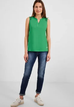 Cecil Shirts*Top mit Smockdetails fresh green