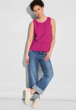 Street One Shirts*Top mit Stickerei magnolia pink