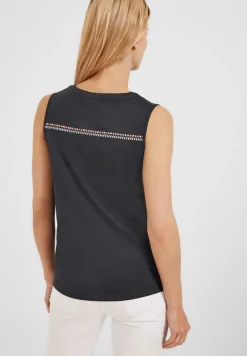 Cecil Shirts*Top mit Stickereidetail carbon grey