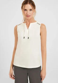 Cecil Shirts*Top mit Stickereidetail vanilla white