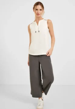 Cecil Shirts*Top mit Stickereidetail vanilla white