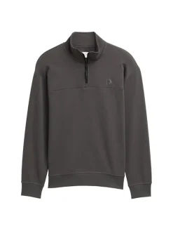 Tom Tailor Denim Pullover & Sweatshirts*Troyer Sweatshirt mit Logo-Print ash grey