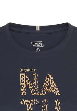 Camel Active Shirts*T-Shirt aus reiner Baumwolle night blue