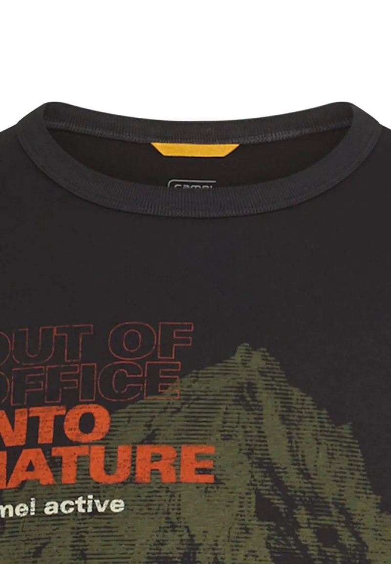 Camel Active Shirts|Big Boys*T-Shirt aus reiner Baumwolle Asphalt