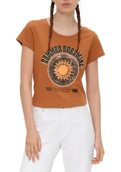 QS Shirts*T-Shirt Braun