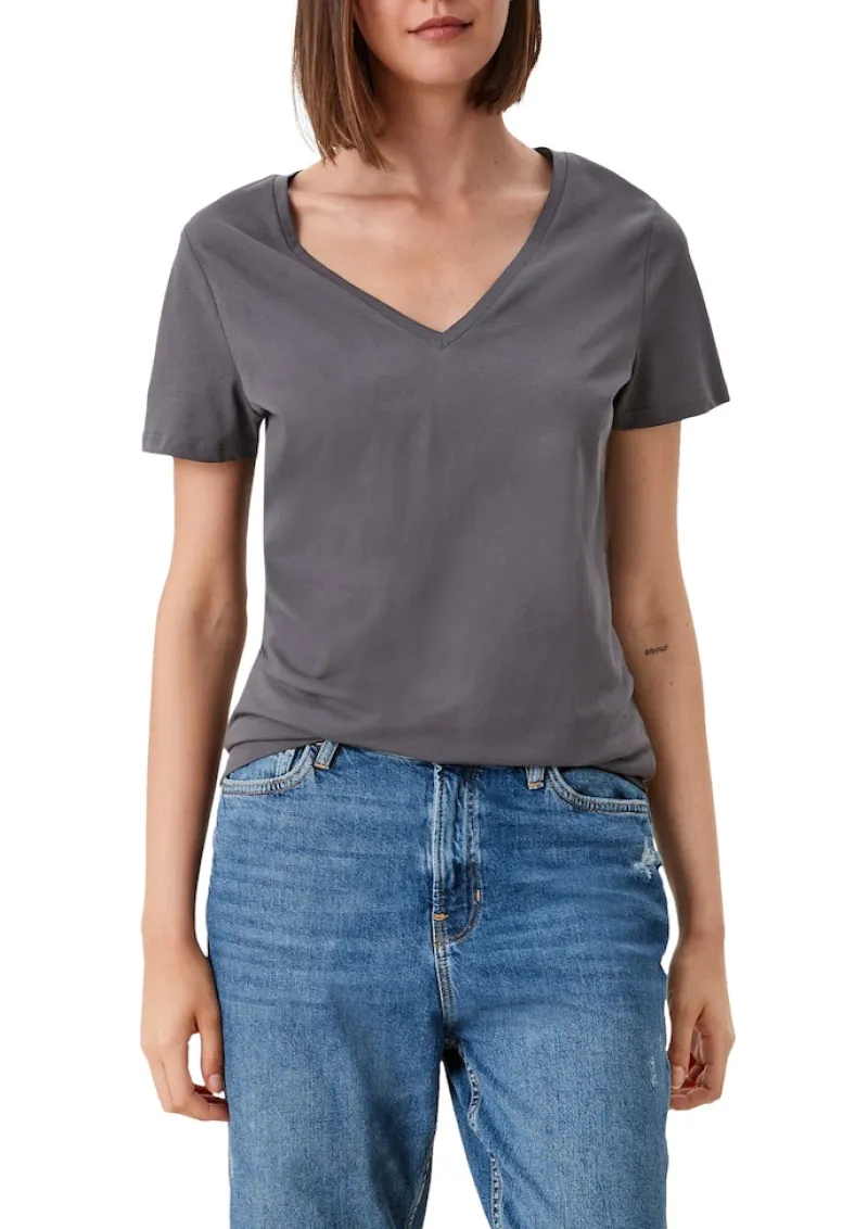 QS Shirts*T-Shirt Grau