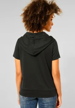 Street One Shirts*T-Shirt im Hoodie Style bassy olive