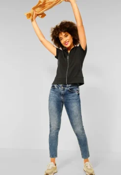 Street One Shirts*T-Shirt im Hoodie Style bassy olive