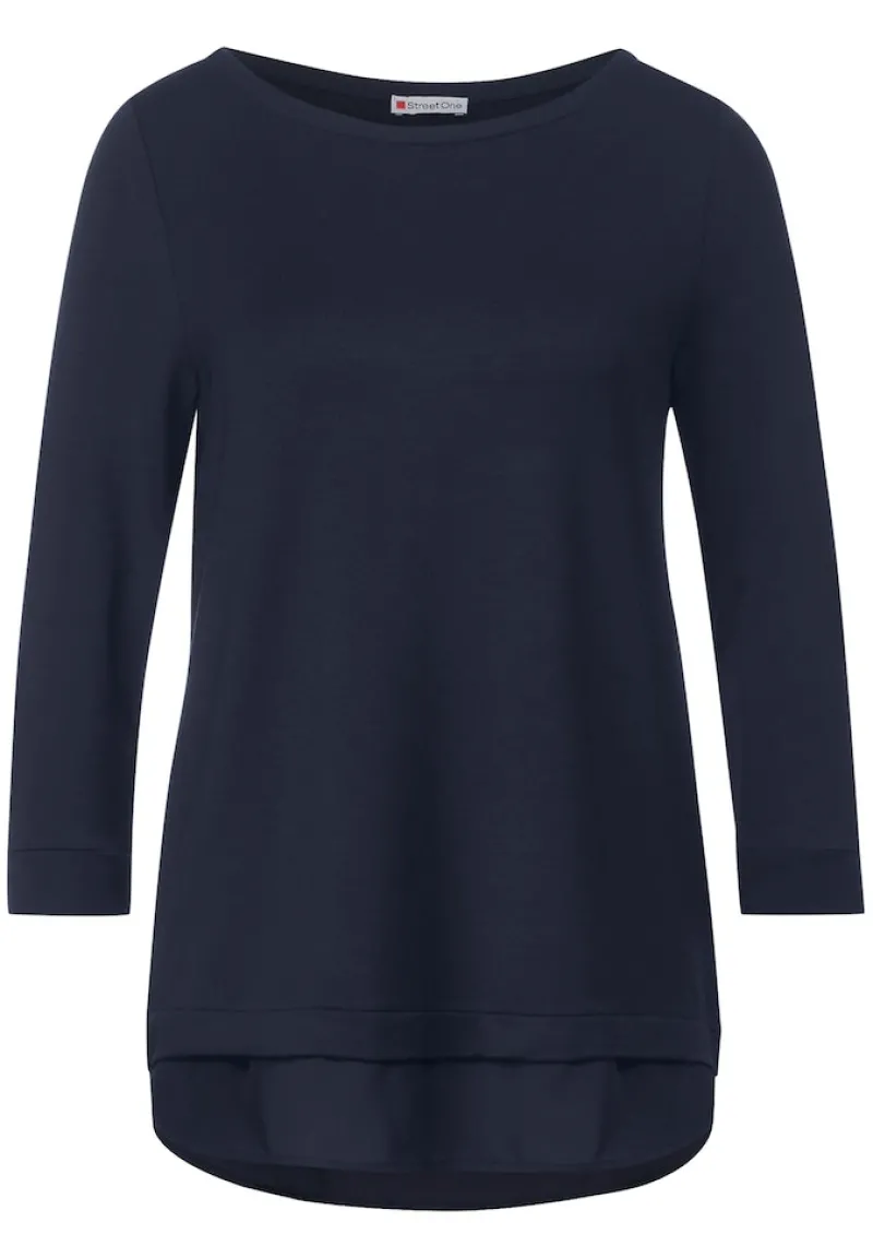 Street One Shirts*T-Shirt im Lagenlook deep blue