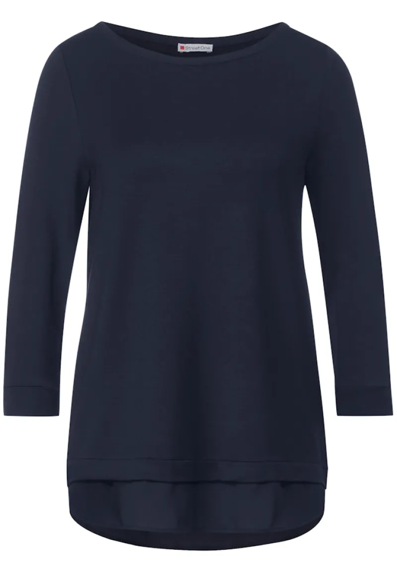 Street One Shirts*T-Shirt im Lagenlook deep blue