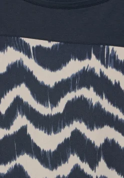Street One Shirts*T-Shirt im Materialmix deep blue