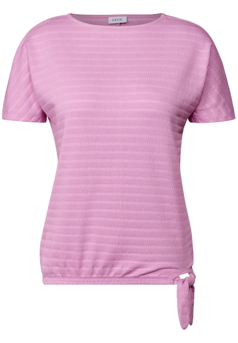 Cecil Shirts*T-Shirt in Smok-Optik cherry blossom pink