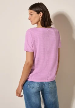 Cecil Shirts*T-Shirt in Smok-Optik cherry blossom pink