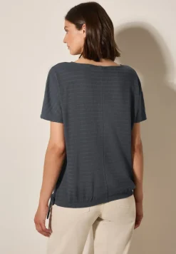 Cecil Shirts*T-Shirt in Smok-Optik volcanic grey