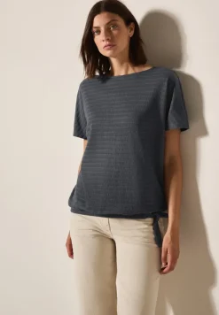 Cecil Shirts*T-Shirt in Smok-Optik volcanic grey