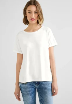 Street One Shirts*T-Shirt in Unifarbe off white