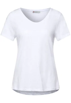 Street One Shirts*T-Shirt in Unifarbe white