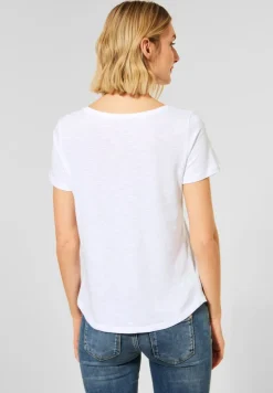 Street One Shirts*T-Shirt in Unifarbe white