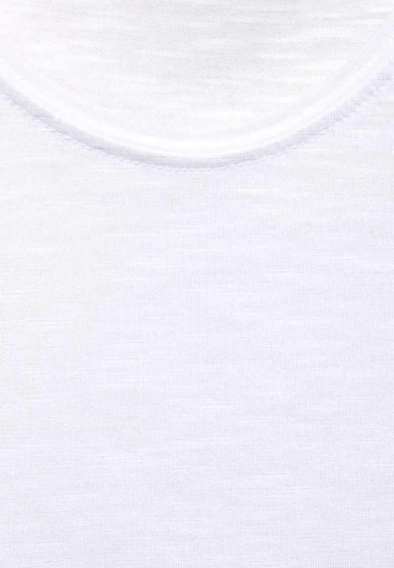 Street One Shirts*T-Shirt in Unifarbe white