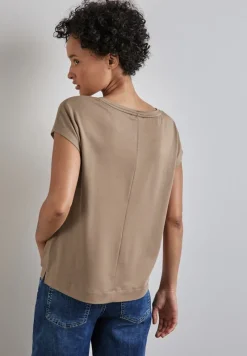 Street One Shirts*T-Shirt mit Artwork rich mocha