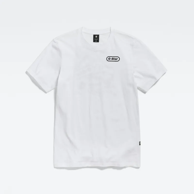 G-star Raw Shirts*T-Shirt mit Backprint white