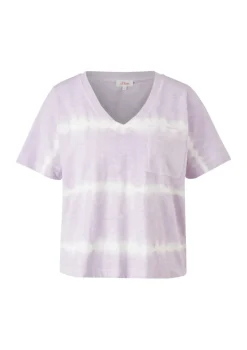 s.Oliver Shirts*T-Shirt mit Batikmuster Lila
