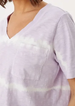 s.Oliver Shirts*T-Shirt mit Batikmuster Lila
