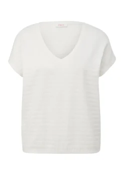 s.Oliver Shirts*T-Shirt mit überschnittenen Schultern creme